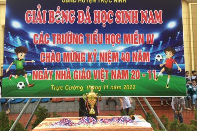 GIAO LƯU BÓNG ĐÁ NAM CÁC TRƯỜNG TIỂU HỌC NIỀN IV_ TRƯỜNG TIỂU HỌC TRỰC CƯỜNG