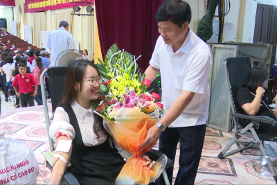 NGÀY HỘI “HIẾN MÁU TÌNH NGUYỆN HUYỆN TRỰC NINH NĂM 2023” CỦA TRƯỜNG TIỂU HỌC TRỰC CƯỜNG