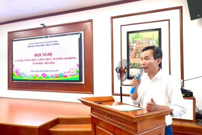 TRƯỜNG TIỂU HỌC TRỰC CƯỜNG TỔ CHỨC HỘI NGHỊ CÁN BỘ, VIÊN CHỨC, NGƯỜI LAO ĐỘNG NĂM HỌC 2025-2026